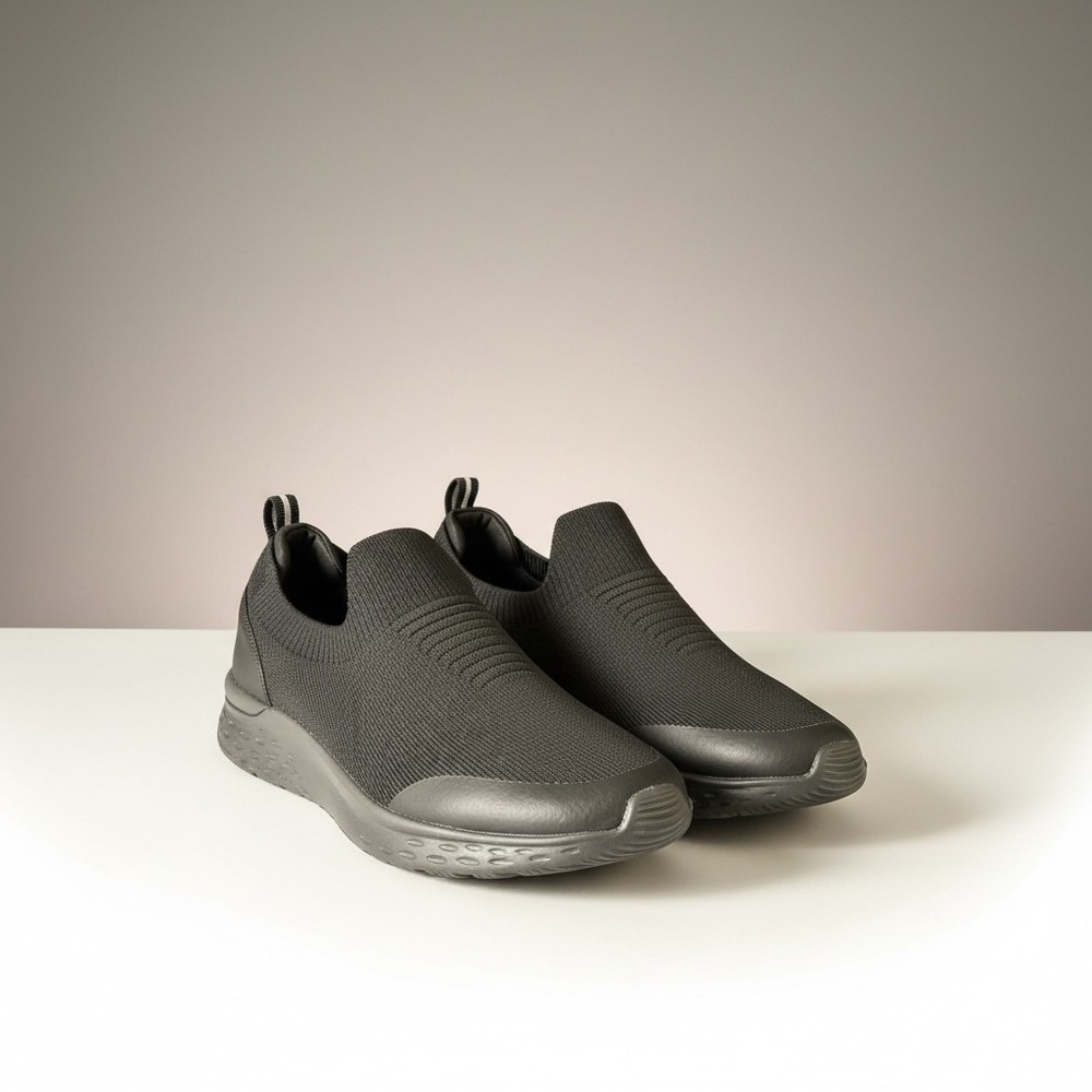 Shoes for Crews Womens Black Slip On Work Sneaker Water Resistant Slip Resistant